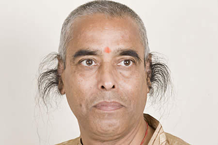 Radhakant Baijpai World's Longest Ear Hair almost than 10 inches long